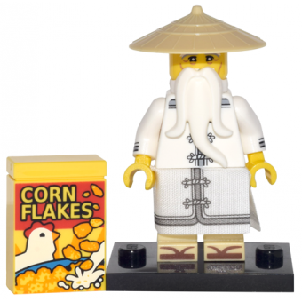 Master / Sensei Wu, The LEGO Ninjago Movie (Complete Set with Stand and Accessories)