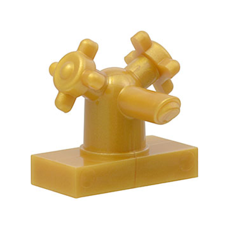 Kraan 1x2 met handvaten aan beide kanten Pearl Gold