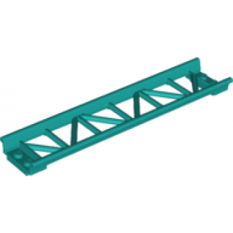 Trein rails roller coaster recht 16L Dark Turquoise