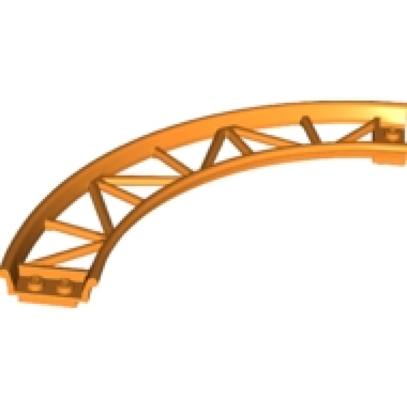 Trein, Rails Roller Coaster Gebogen 90° Bright Light Orange