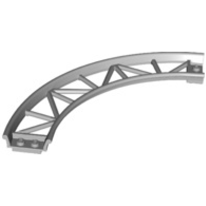 Trein, Rails Roller Coaster Gebogen 90° Light Bluish Gray