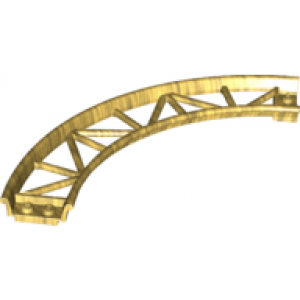 Trein rails roller coaster gebogen 90 graden Pearl Gold
