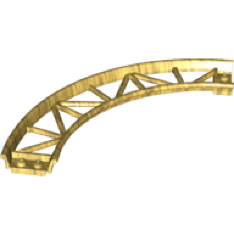 Trein, Rails Roller Coaster Gebogen 90° Pearl Gold