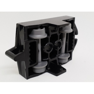 Voertuig, Basis 4x5 Roller Coaster wagen met wielen Black