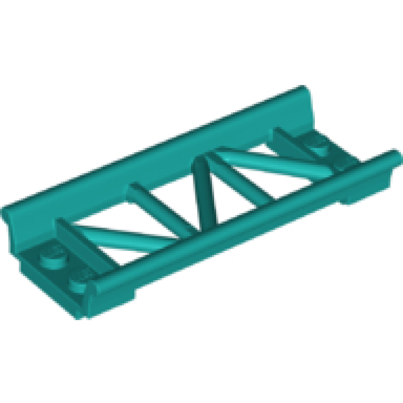 Trein, Rails Roller Coaster Recht 8L Dark Turquoise