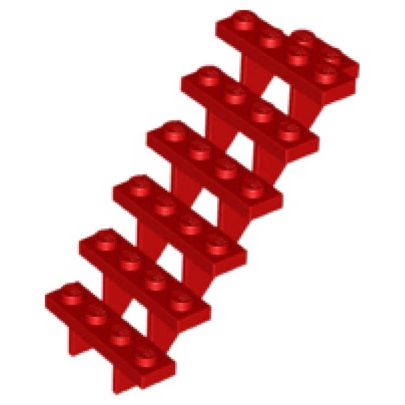 Trap 7x4x6 recht Red