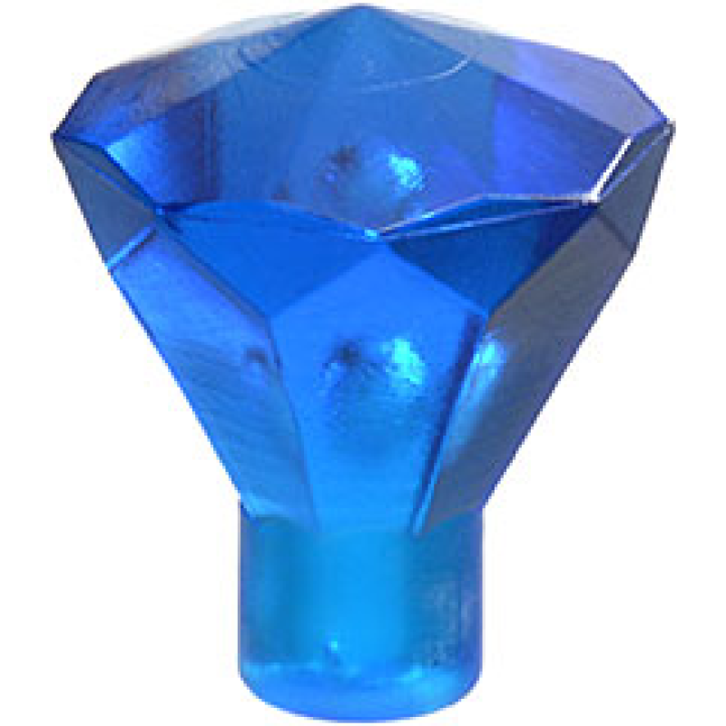 Rots 1x1 juweel 24 facet Trans Dark Blue