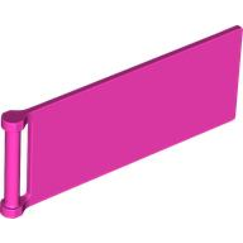 Vlag 7x3 met stang Dark Pink