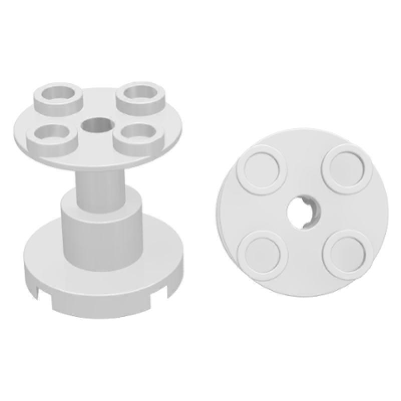 Steun 2x2x2 met gat White