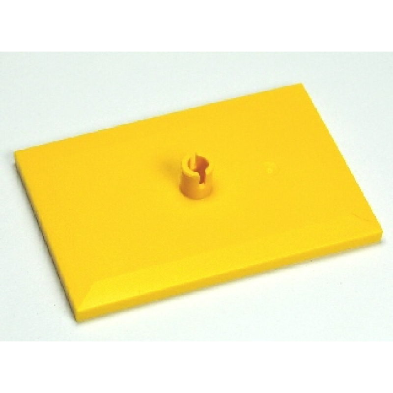 Tegel, Aangepast 6x4 met 5mm pin, Trein Draaistelplaat Yellow