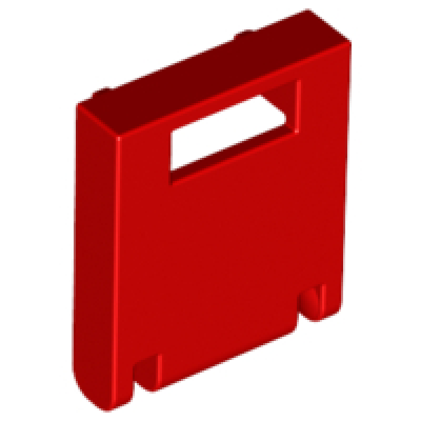 Container, Box 2x2x2 deur met gleuf Red