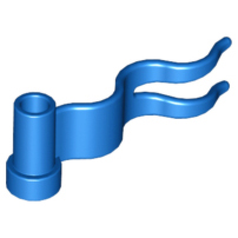 Vlag, 4x1 golvend rechts Blue