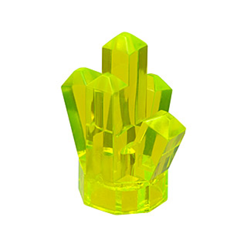 Rots 1x1 Kristal 5 punten Trans Neon Green