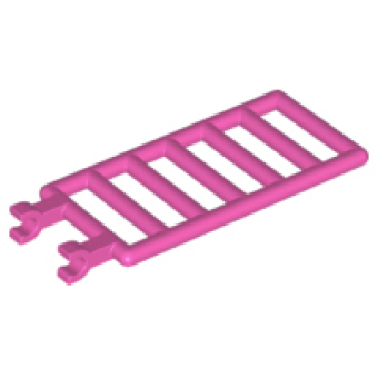 Staaf / Ladder 7x3 met dubbele clips Dark Pink