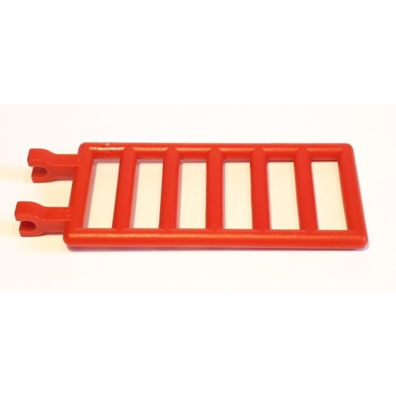Staaf / Ladder 7x3 met dubbele clips Red