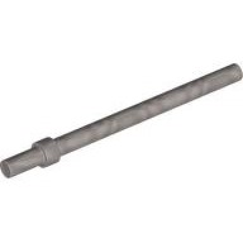 Staaf 6L met stop ring Flat Silver