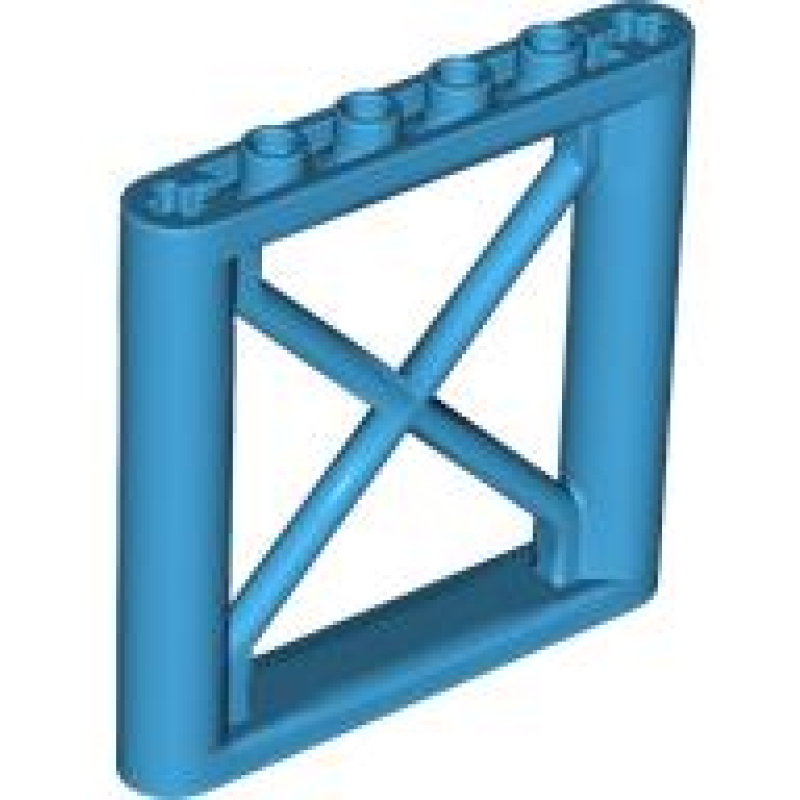 Steun 1x6x5 Rechthoekige Balk Dark Azure
