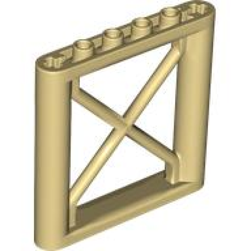 Steun 1x6x5 Rechthoekige Balk Tan