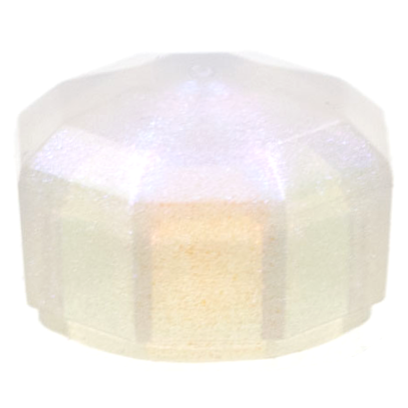 Rots 1x1 juweel achthoekig Satin Trans Clear