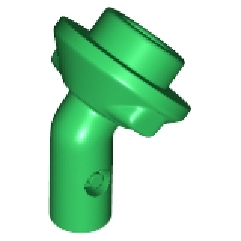 Staaf 1L met gebogen hol nopje (minifiguur standaard) Green