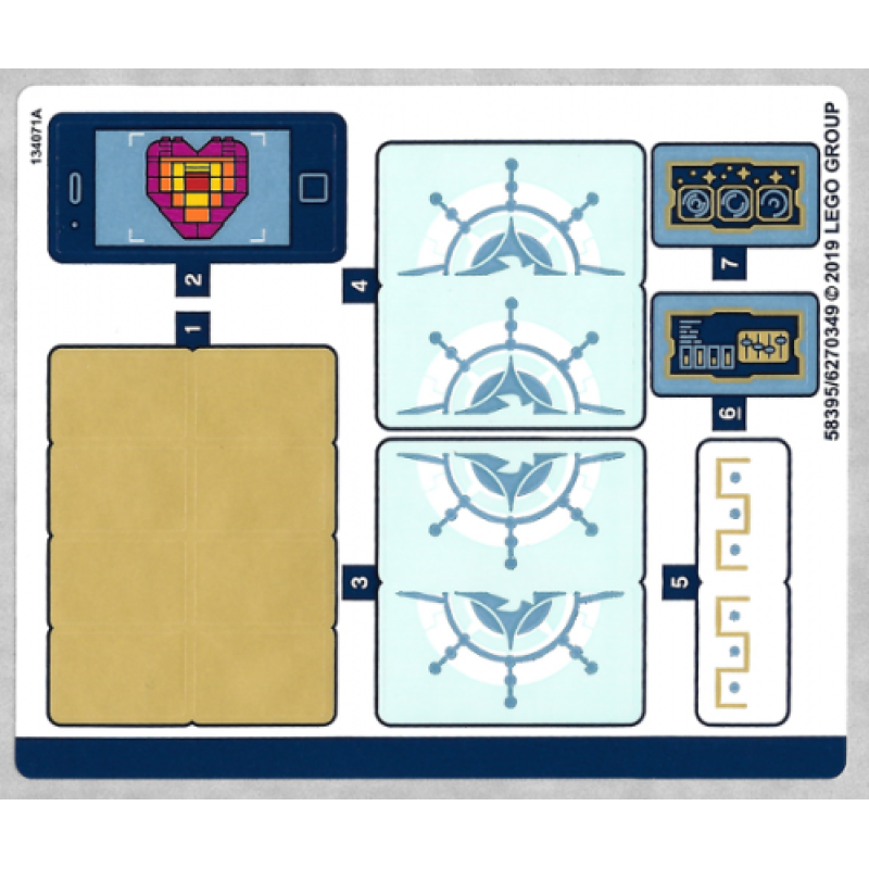 Stickers voor set 70838