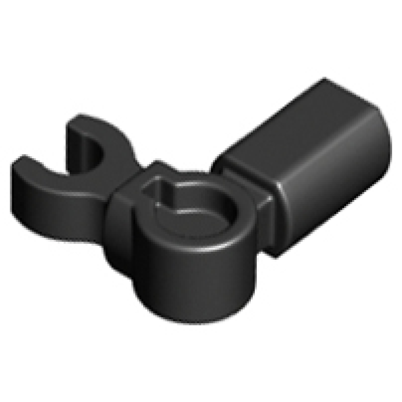 Staaf Houder met clip loodrecht Black