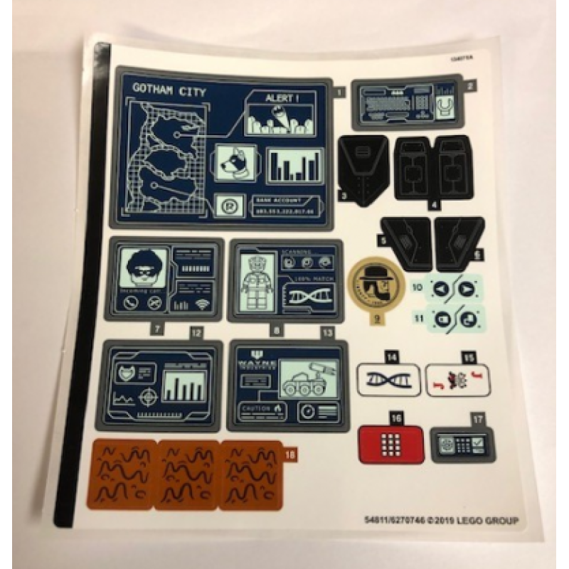 Stickers voor set 76122