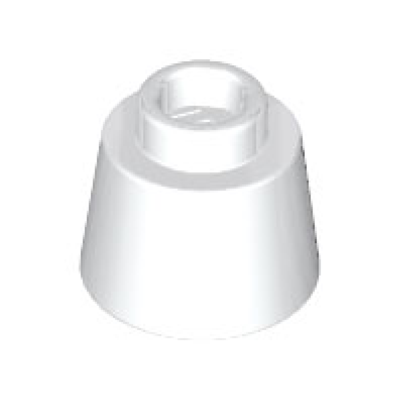 Kegel 1 1/6 x 1 1/6 x 2/3 fez White