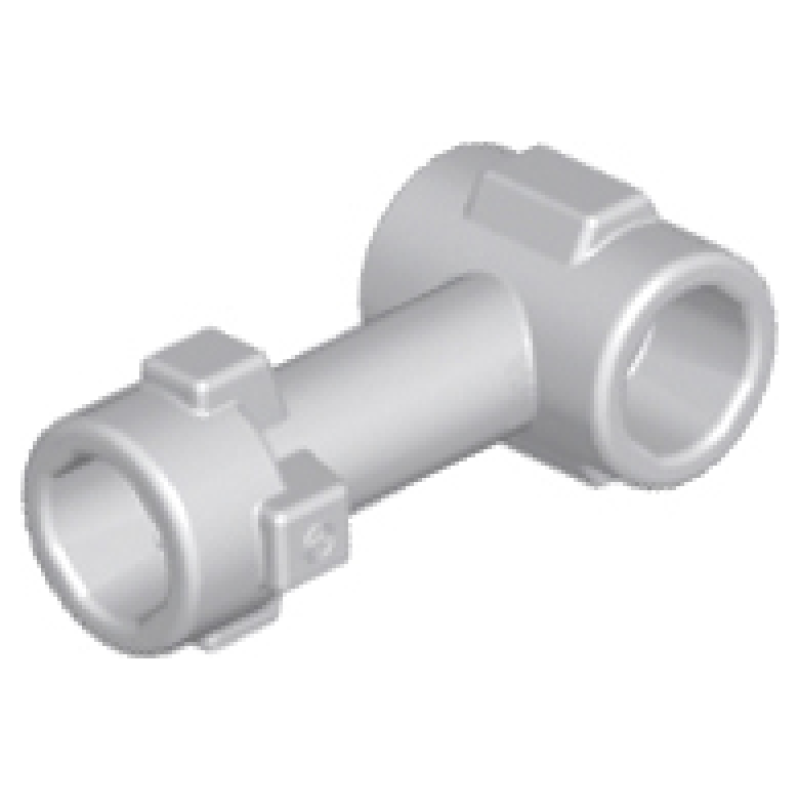 Staaf 1L met nop bovenkant en 2 zij noppen (loodrecht koppeling) Light Bluish Gray