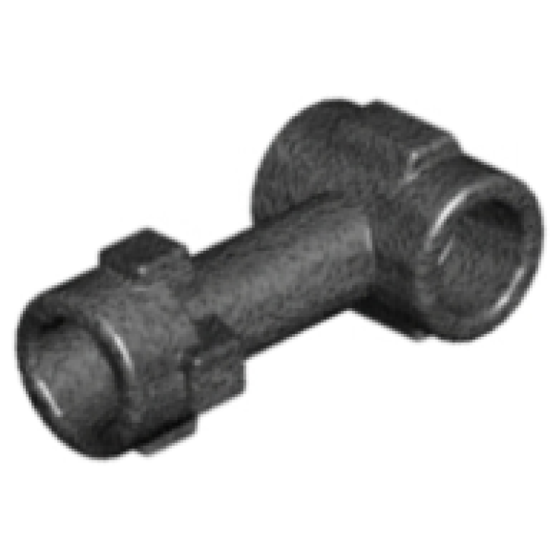 Staaf 1L met nop bovenkant en 2 zij noppen (loodrecht koppeling) Pearl Dark Gray