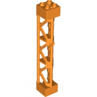 Steun 2x2x10 Driehoekige Balk Type 4 - 3 Posts, 3 Sections Orange