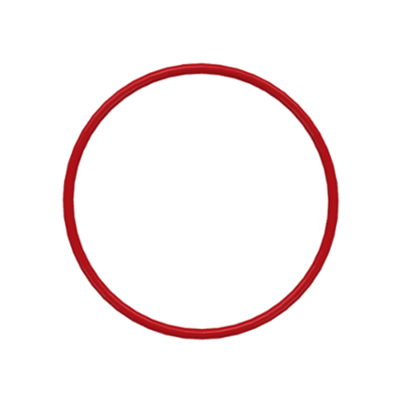 Rubber Riem (elastiek) Middel, Ongeveer 3x3 Red