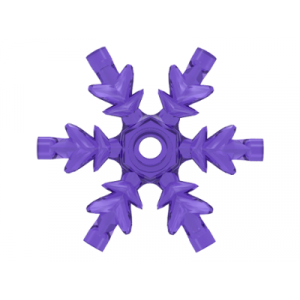 Rots 4x4 kristal (sneeuwvlok) Trans Purple