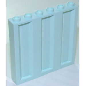 Paneel 1x6x5 Corrugated Light Aqua