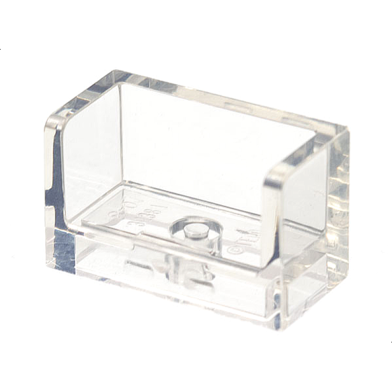 Paneel 1x2x1 met ronde hoeken en 2 zijden Trans Clear