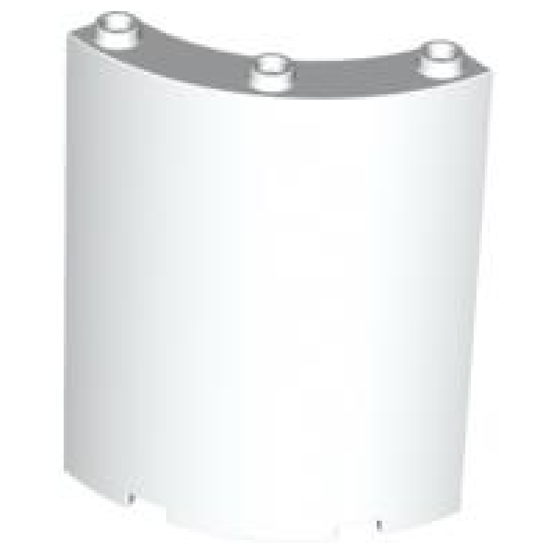 Cilinder Kwart 4x4x6 White