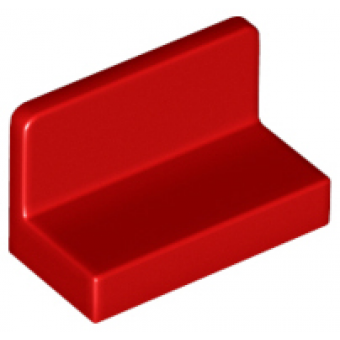 Paneel 1x2x1 met ronde hoeken Red