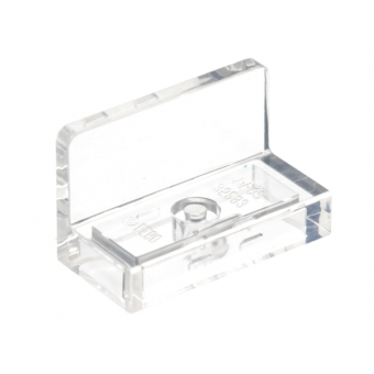 Paneel 1x2x1 met ronde hoeken Trans Clear
