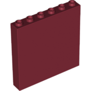 Paneel 1x6x5 Dark Red
