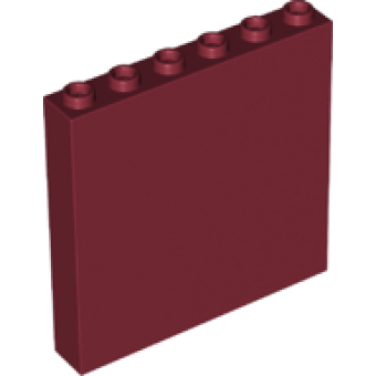 Paneel 1x6x5 Dark Red