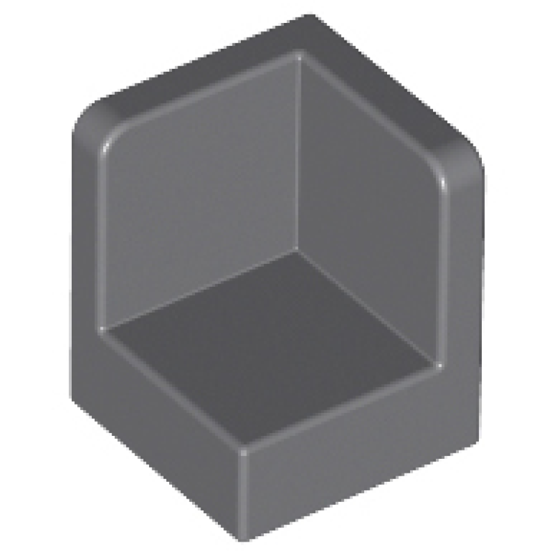 Paneel 1x1x1 hoek Dark Bluish Gray