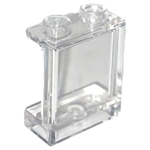 Paneel 1x2x2 Open Noppen, met Zijsteunen Trans Clear