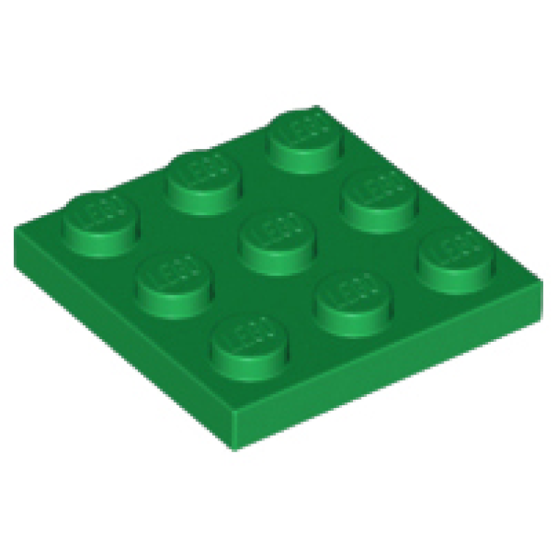 Plaat 3x3 Green