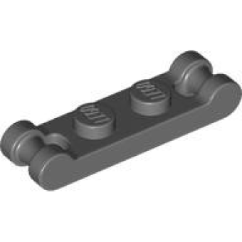 Plaat, Aangepast 1x2 met handvaten Dark Bluish Gray