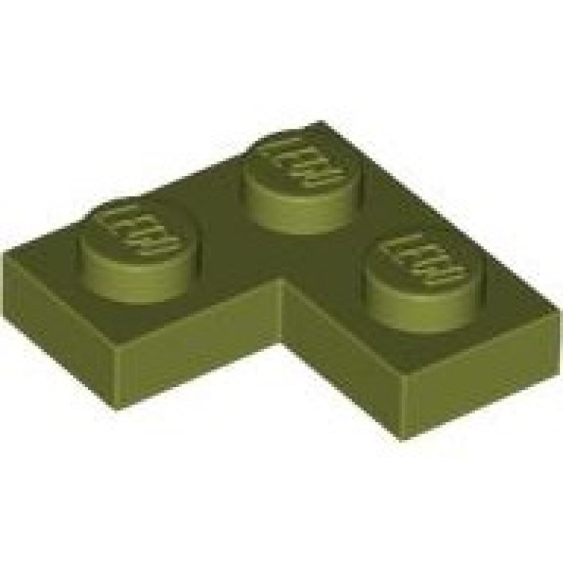 Plaat, Hoek 2x2 Olive Green