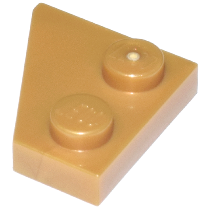 Wig, Plaat 2x2 rechts Pearl Gold