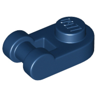Plaat, Rond 1x1 met handvat Dark Blue