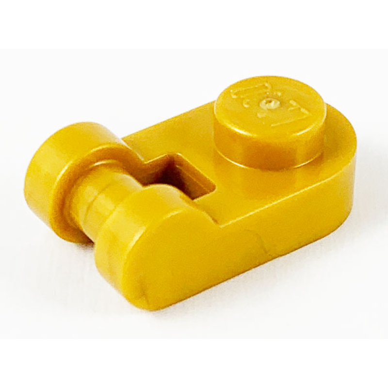 Plaat, Rond 1x1 met handvat Pearl Gold