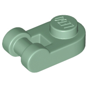 Plaat, Rond 1x1 met handvat Sand Green