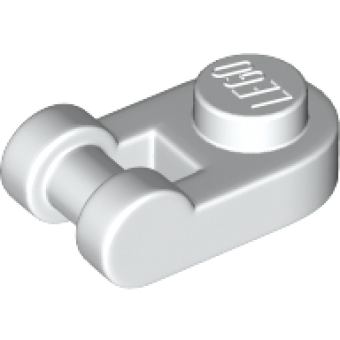 Plaat, Rond 1x1 met handvat White